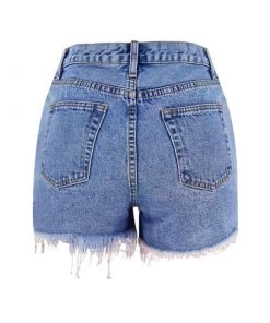 Trendy & Unique Asymmetric High Waist Cut Out Distressed Denim Shorts - Blue What's New 11 Trendy & Unique Asymmetric High Waist Cut Out Distressed Denim Shorts - Blue What's New