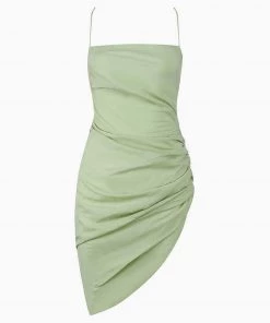 Trendy & Unique Boutique What's New Asymmetrical Ruched Side Designer Backless Party Dress For Women