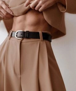 Trendy & Unique What's New Athflow Long Sleeve Crop Top Wide Leg Pant Matching Set - Coffee