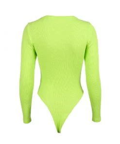 Trendy & Unique Athletic Underwire Long Sleeve Rib Knit Thong Bodysuit - Klein Blue 9 Trendy & Unique Athletic Underwire Long Sleeve Rib Knit Thong Bodysuit - Klein Blue