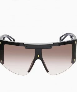 Trendy & Unique What's New Back To The Future Bold Oversized Aviator Sunglasses - Brown