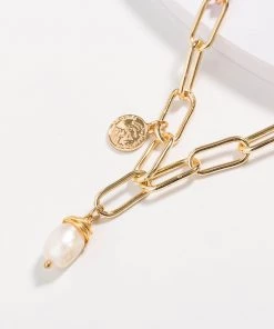 Trendy & Unique Party Ready Coin Pendant Chain-Link Layered Necklace - Gold 8 Trendy & Unique Party Ready Coin Pendant Chain-Link Layered Necklace - Gold