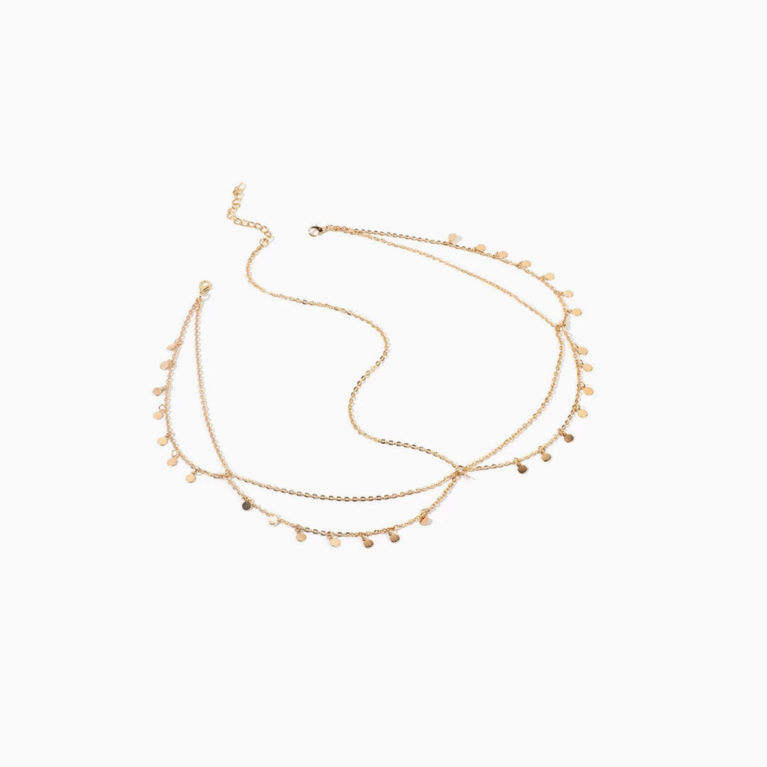 Trendy & Unique The Boho Holiday Coins Details Crisscross Hair Chain - Gold 4 Trendy & Unique The Boho Holiday Coins Details Crisscross Hair Chain - Gold