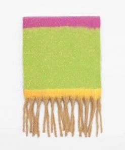 Trendy & Unique Bright Rainbow Stripe Printed Brushed Narrow Fringe Scarf - Multicolor What's New 7 Trendy & Unique Bright Rainbow Stripe Printed Brushed Narrow Fringe Scarf - Multicolor What's New