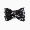 Trendy & Unique What's New Vacation Ready Butterflies Print Twist Front Turban Headband - Black