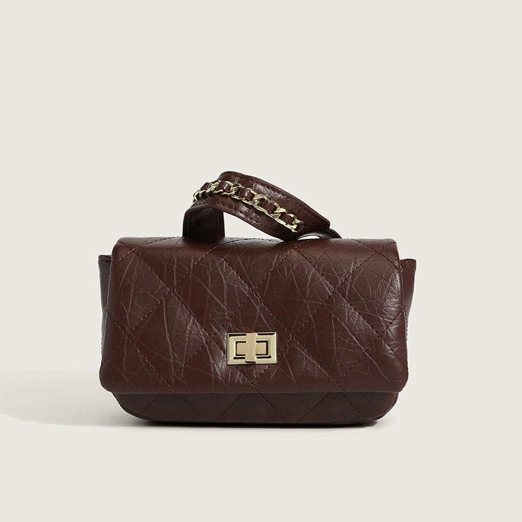 Trendy & Unique Chic Rhombus Buckled Flap Front Chain Shoulder Bag - Burgundy What's New 3 Trendy & Unique Chic Rhombus Buckled Flap Front Chain Shoulder Bag - Burgundy What's New