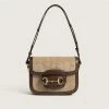 Trendy & Unique Chic Textured Suspender Strap Flap Front Velvet Shoulder Bag - Khaki What's New