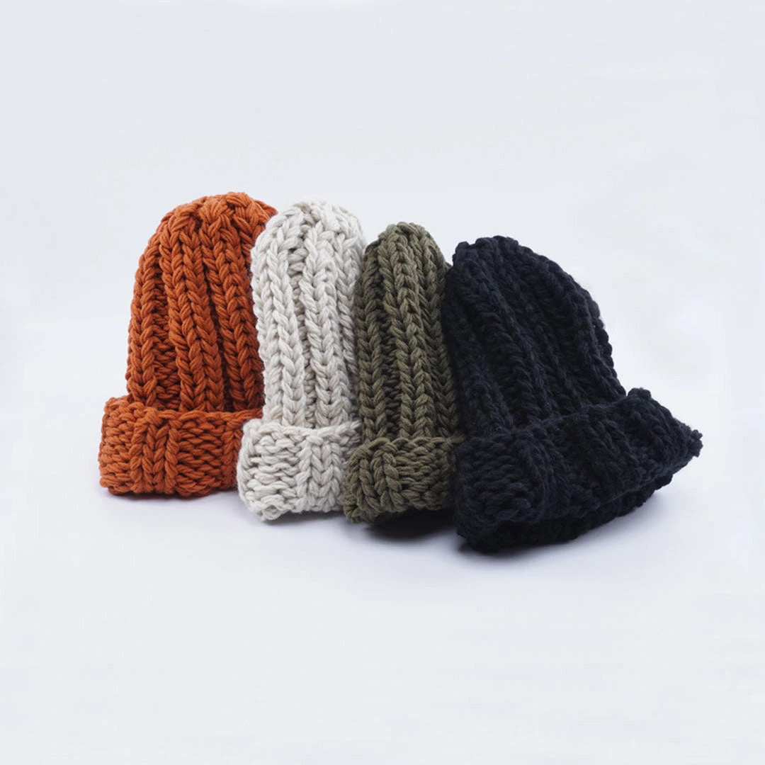 Trendy & Unique Vintage Chunky Kintted Folded Winter Beanie Hat What's New 8 Trendy & Unique Vintage Chunky Kintted Folded Winter Beanie Hat What's New