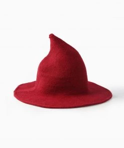 Trendy & Unique What's New Magical Film Solid Color Knitted Pointy Witch Hat