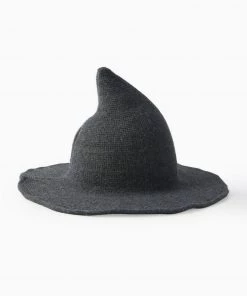 Trendy & Unique What's New Magical Film Solid Color Knitted Pointy Witch Hat