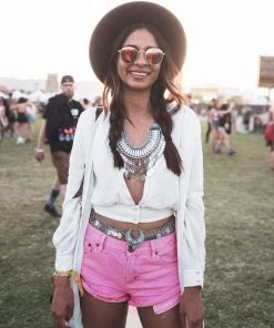 Trendy & Unique What's New Cute Macaron Color Low Rise Distressed Denim Shorts - Pink