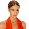 Trendy & Unique What's New Dangling Rhinestone Embellished Long Fringe Headband - Multicolor