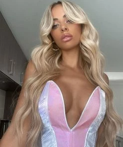 Trendy & Unique Glossy Bicolor Striped Sweetheart Neck Satin Corset Tube Top - Pink What's New 9 Trendy & Unique Glossy Bicolor Striped Sweetheart Neck Satin Corset Tube Top - Pink What's New