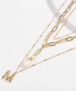Trendy & Unique What's New The Boho Holiday Gold Plated Charm Pendant Layered Necklace - Gold