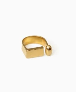 Trendy & Unique Modern Chic Gold Tone Plated Letter Shaped D-Ring - Gold What's New 7 Trendy & Unique Modern Chic Gold Tone Plated Letter Shaped D-Ring - Gold What's New