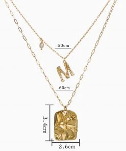 Trendy & Unique What's New Rock The Party Layered Charm Pendant Statement Necklace - Gold 9 Trendy & Unique What's New Rock The Party Layered Charm Pendant Statement Necklace - Gold