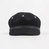 Trendy & Unique Classic Metal Cross Stud Embellishment Newsboy Hat - Black