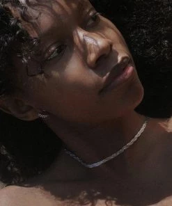 Trendy & Unique Jewelry Modern Chic Plated Wheat Chain Braided Choker Necklace - Silver