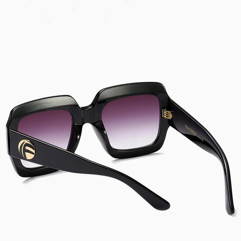 Trendy & Unique What's New Modern Chic Tinted Oversized Square Gradient Sunglasses - Black 8 Trendy & Unique What's New Modern Chic Tinted Oversized Square Gradient Sunglasses - Black