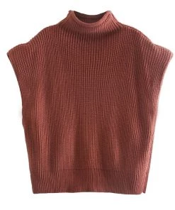 Trendy & Unique Modern Style Shoulder Pad High Neck Rib Pullover Sweater - Burgundy What's New 10 Trendy & Unique Modern Style Shoulder Pad High Neck Rib Pullover Sweater - Burgundy What's New