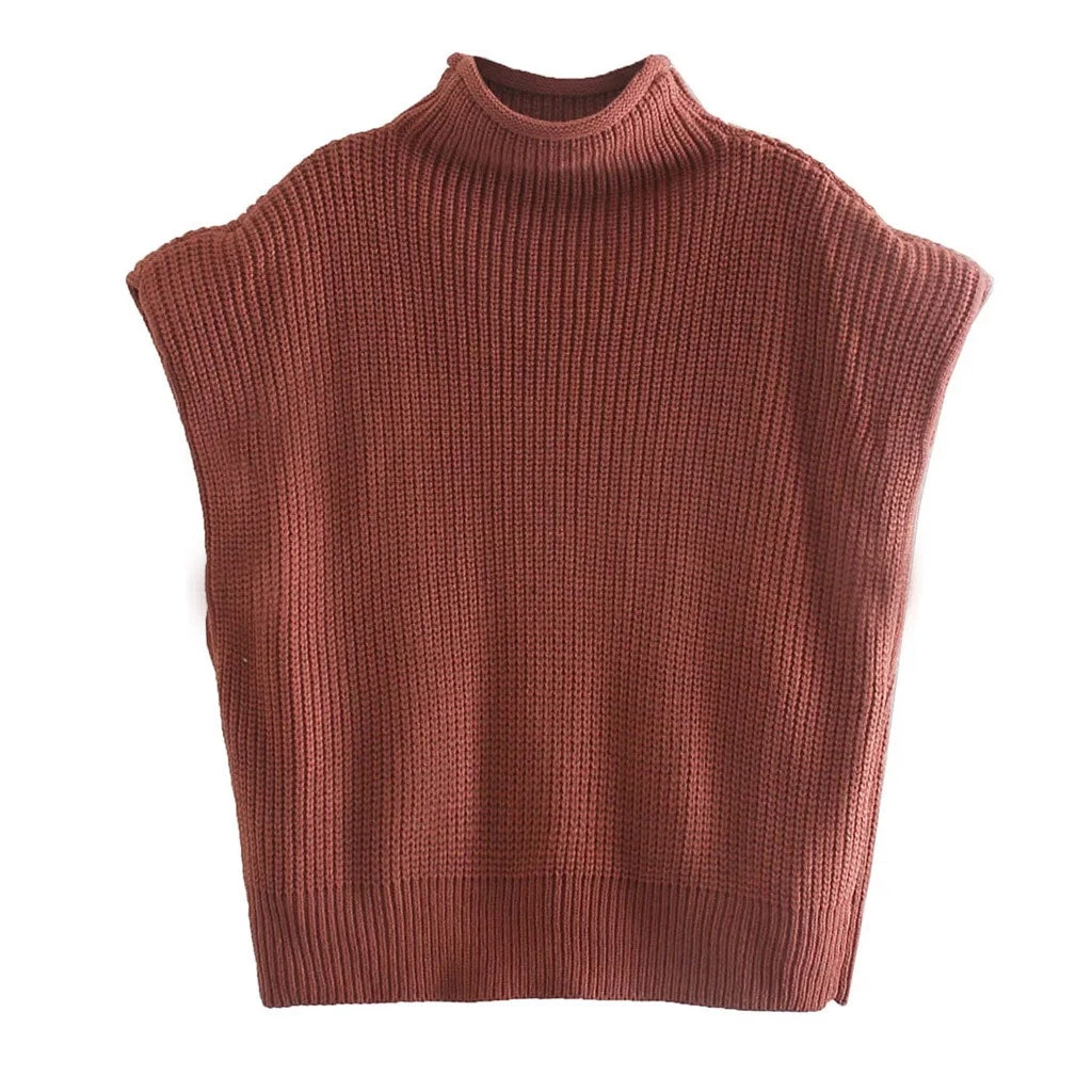 Trendy & Unique Modern Style Shoulder Pad High Neck Rib Pullover Sweater - Burgundy What's New 6 Trendy & Unique Modern Style Shoulder Pad High Neck Rib Pullover Sweater - Burgundy What's New