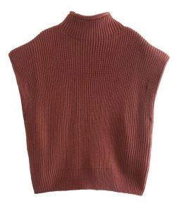 Trendy & Unique Modern Style Shoulder Pad High Neck Rib Pullover Sweater - Burgundy What's New 11 Trendy & Unique Modern Style Shoulder Pad High Neck Rib Pullover Sweater - Burgundy What's New