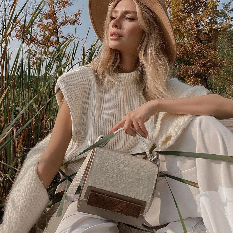 Trendy & Unique Modern Style Shoulder Pad High Neck Rib Pullover Sweater - White What's New 4 Trendy & Unique Modern Style Shoulder Pad High Neck Rib Pullover Sweater - White What's New