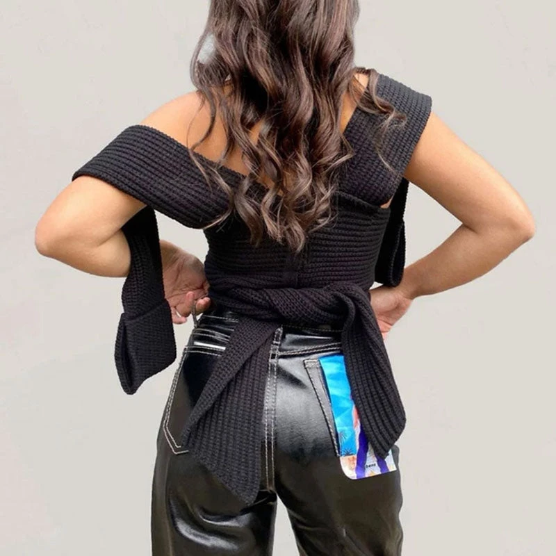 Trendy & Unique Multi-Way Bandage Tie Strap Cropped Knit Tank Top - Emerald Green What's New 7 Trendy & Unique Multi-Way Bandage Tie Strap Cropped Knit Tank Top - Emerald Green What's New