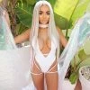 Trendy & Unique Multi-Way Low Back High Leg Brazilian One Piece Swimsuit - White 1 Trendy & Unique Multi-Way Low Back High Leg Brazilian One Piece Swimsuit - White