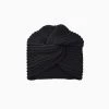 Trendy & Unique Cozy Me Up Soldi Color Ribbed Twist Front Winter Turban 1 Trendy & Unique Cozy Me Up Soldi Color Ribbed Twist Front Winter Turban