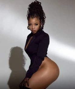 Trendy & Unique Sexy High Cut Long Sleeve Shoulder Pad Thong Bodysuit - Black What's New