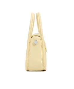 Trendy & Unique Simple Flap Front Twin Shoulder Strap Ruched Shoulder Bag - Yellow