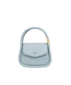 Trendy & Unique Simple Twin Shoulder Strap Flap Front Shoulder Bag - Baby Blue What's New