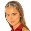 Trendy & Unique What's New Sparkly Rhinestone Embellished Layered Tassel Headband - Silver
