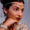 Trendy & Unique What's New Sparkly Rhinestone Teardrop Embellished Halo Headband - Silver