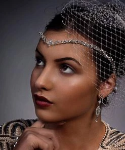 Trendy & Unique What's New Sparkly Rhinestone Teardrop Embellished Halo Headband - Silver
