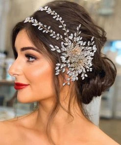 Trendy & Unique What's New Sparkly Sunburst Rhinestone Embellished Layered Headband - Gold