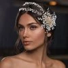 Trendy & Unique What's New Sparkly Sunburst Rhinestone Embellished Layered Headband - Gold
