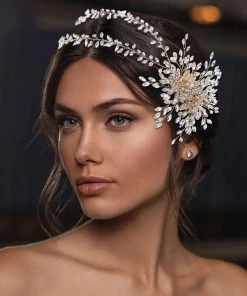 Trendy & Unique What's New Sparkly Sunburst Rhinestone Embellished Layered Headband - Gold