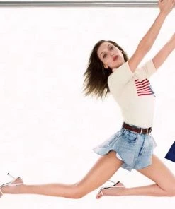 Trendy & Unique What's New Street Style Flare Hem High Waist Wide-Leg Mini Denim Shorts - Light Blue