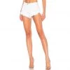 Trendy & Unique What's New Street Style High Waist Distressed Denim Shorts - White 1 Trendy & Unique What's New Street Style High Waist Distressed Denim Shorts - White