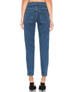 Trendy & Unique What's New Street Style High Waist Faded Trim Skinny Leg Jeans - Blue