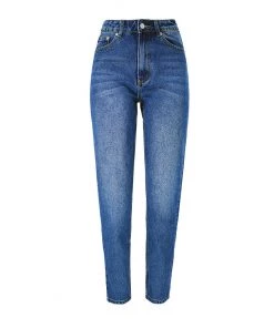 Trendy & Unique What's New Street Style High Waist Faded Trim Skinny Leg Jeans - Blue