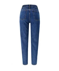 Trendy & Unique What's New Street Style High Waist Faded Trim Skinny Leg Jeans - Blue