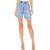 Trendy & Unique Street Style High Waist Frayed Bermuda Denim Shorts - Blue 2 Trendy & Unique Street Style High Waist Frayed Bermuda Denim Shorts - Blue