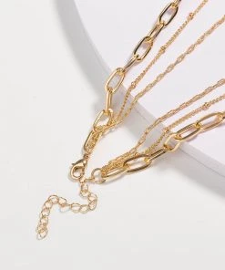 Trendy & Unique The Boho Holiday Pendants Chain-Link Layered Necklace - Gold 8 Trendy & Unique The Boho Holiday Pendants Chain-Link Layered Necklace - Gold