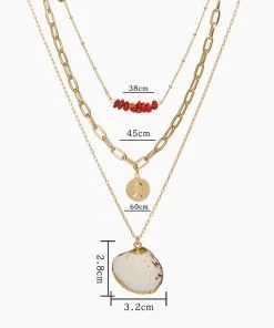 Trendy & Unique The Boho Holiday Pendants Chain-Link Layered Necklace - Gold 9 Trendy & Unique The Boho Holiday Pendants Chain-Link Layered Necklace - Gold