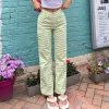 Trendy & Unique Trendy Color Block Wavy Printed High Waist Straight Pants - Green What's New 2 Trendy & Unique Trendy Color Block Wavy Printed High Waist Straight Pants - Green What's New