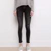 Trendy & Unique What's New Trendy Cut Out High Waist Faded Distressed Skinny Jeans - Black