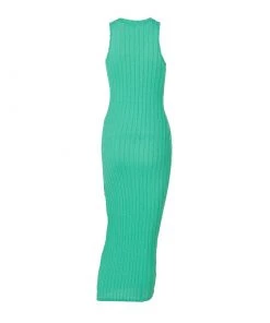 Trendy & Unique What's New Trendy Sleeveless Round Neck Cable Knit Midi Dress - Green 10 Trendy & Unique What's New Trendy Sleeveless Round Neck Cable Knit Midi Dress - Green